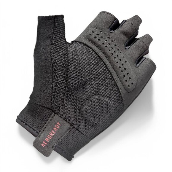 Adidas Half Finger Weightlifting Gloves Size L Gym Training AEROREADY NEW - Picture 4 of 15